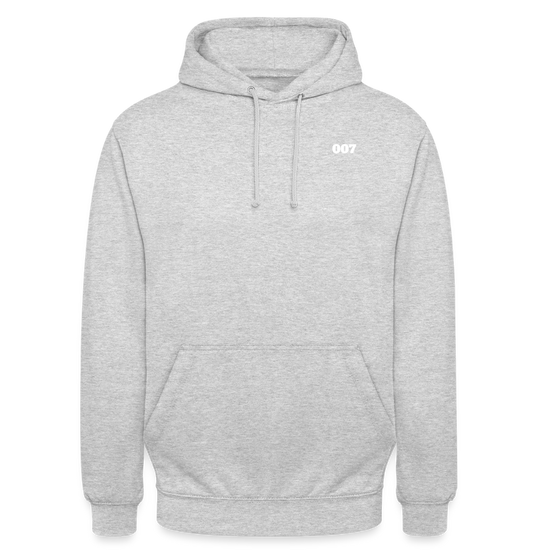 Unisex Hoodie - Hellgrau meliert